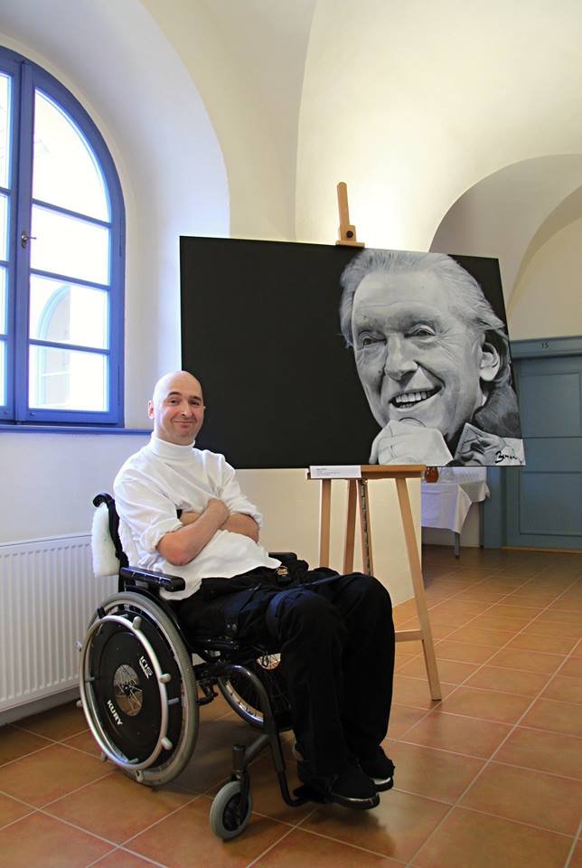 Petr Zeman u výstavy